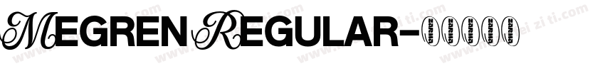 Megren Regular字体转换